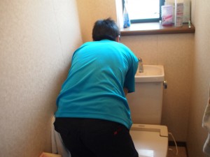 洋式トイレ取替工事（名古屋市瑞穂区）施工中
