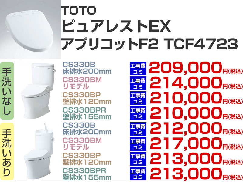 TOTO �s���A���X�g EX �A�v���R�b�g F2 TCF4723